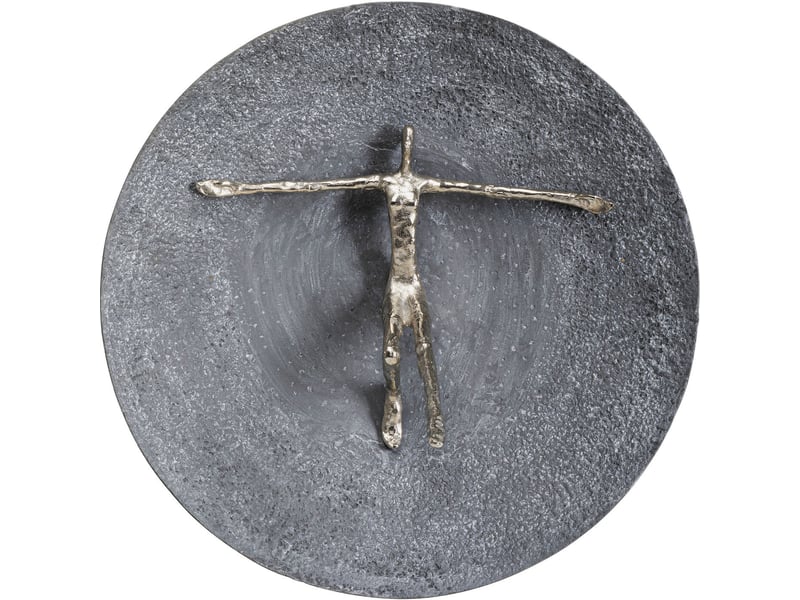  déco murale umano 60cm argentée  - Conforama A