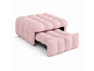 Lit simple 80x190 cm ULQENI coloris rose