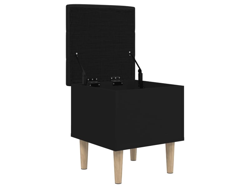  Banc chambre, banc de rangement noir 42x42x46 cm bois d'ingénierie  - Conforama D