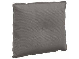 Coussin de dos, coussin de dossier gris clair 60 x 50 cm tissu en velours côtelé cf54682