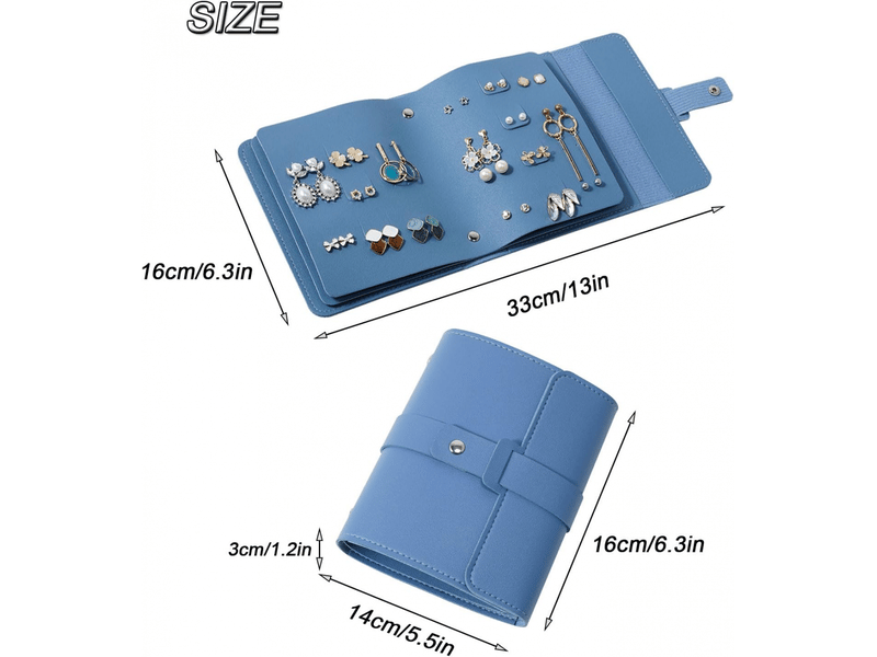 Rangement pour boucles d'oreilles pratiques petit livre sacs de rangement d'oreilles boîte à bijoux organisateur de bijoux étui presentoir boucle - Conforama B