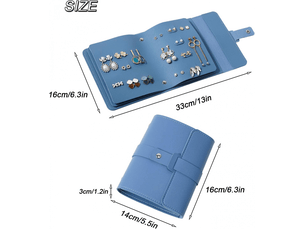Rangement pour boucles d'oreilles pratiques petit livre sacs de rangement d'oreilles boîte à bijoux organisateur de bijoux étui presentoir boucle