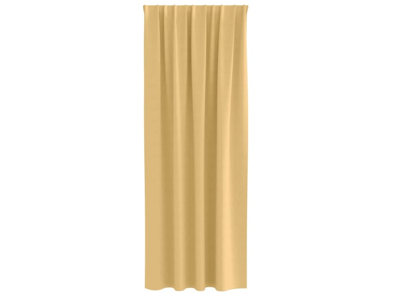  Lot de 2 rideaux occultants, rideaux black-out avec anneaux beige 225 x 140 cm cf44565  - Conforama D