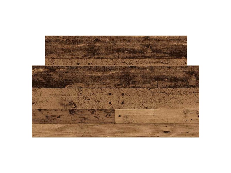  Lit simple- lit adulte -  cadre de lit sans matelas vieux bois 100x200 cm bois ingénierie  - Conforama D
