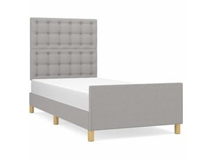 Lit simple 100x200 cm    coloris gris