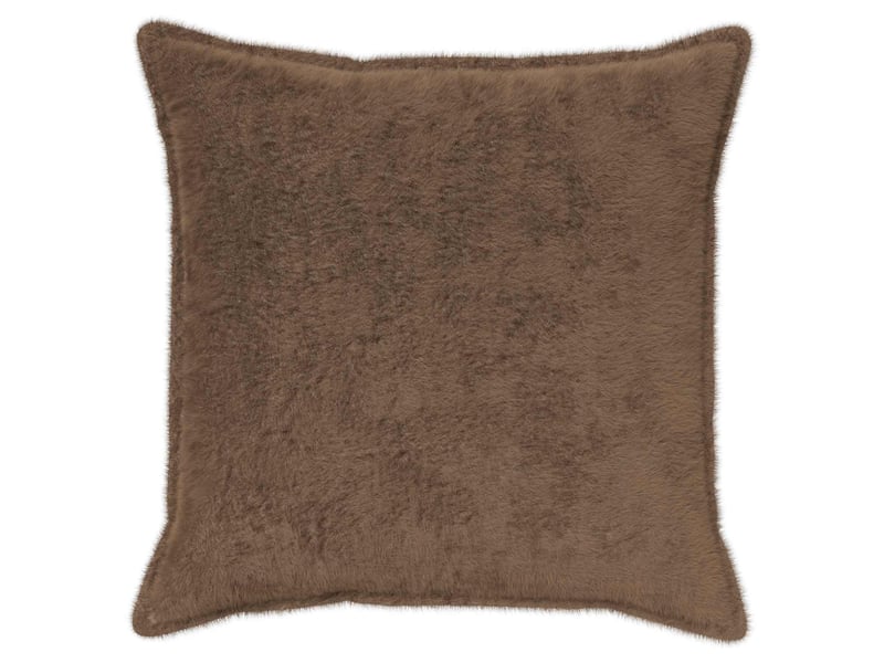  Lot de 2 housses de coussin houten marron clair 65 x 65 cm cf49351  - Conforama C