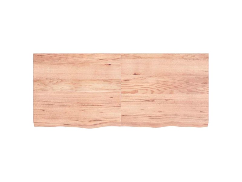  Comptoir de salle de bain, plan de travail marron 140x60x(2-6) cm bois traité cf65796  - Conforama D