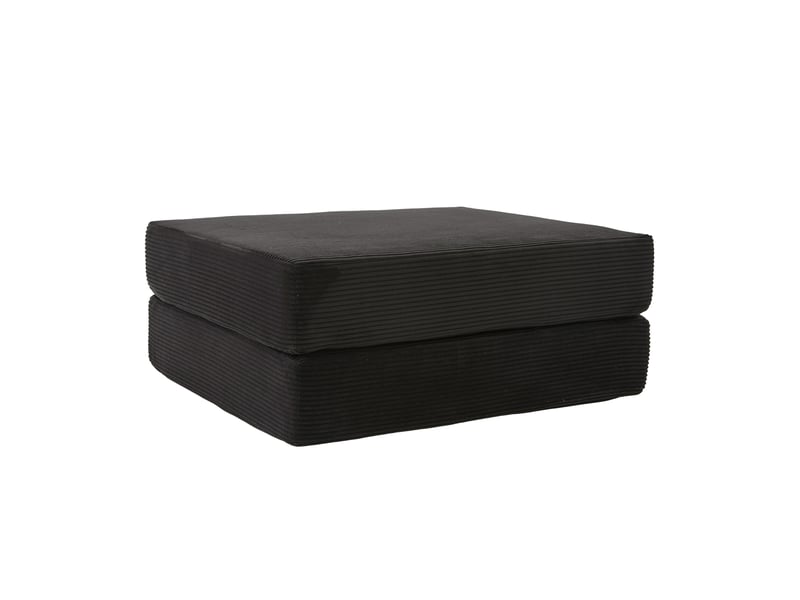  Tabouret de compression en velours côtelé doux et doux pour la peau. Avec 2 blocs de mousse haute densité pour un grand confort. Peut être déplié en HFSN-1281BK - Conforama A