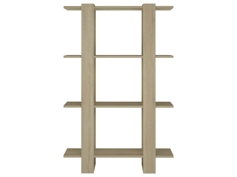  Bibliothèque, étagère de rangement chêne sonoma 80x30x123,5 cm  - Conforama E