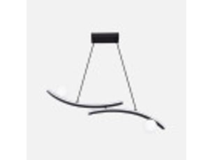 Fabrilamp fermoselle, suspension, moderne, led, 30 w, 2550 lm, 4000 k, noir, 50-150 x 82 x 9 cm