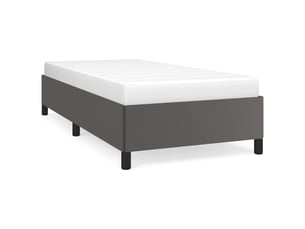 Lit simple 90x190 cm    coloris gris
