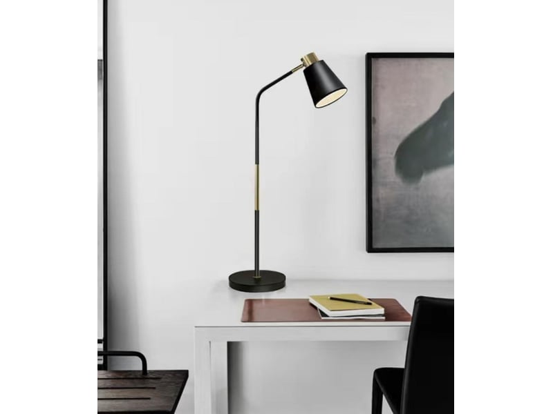  Lampadaire industriel rétro lampe salon e27 lampe sur pied en métal h146cm  - Conforama E
