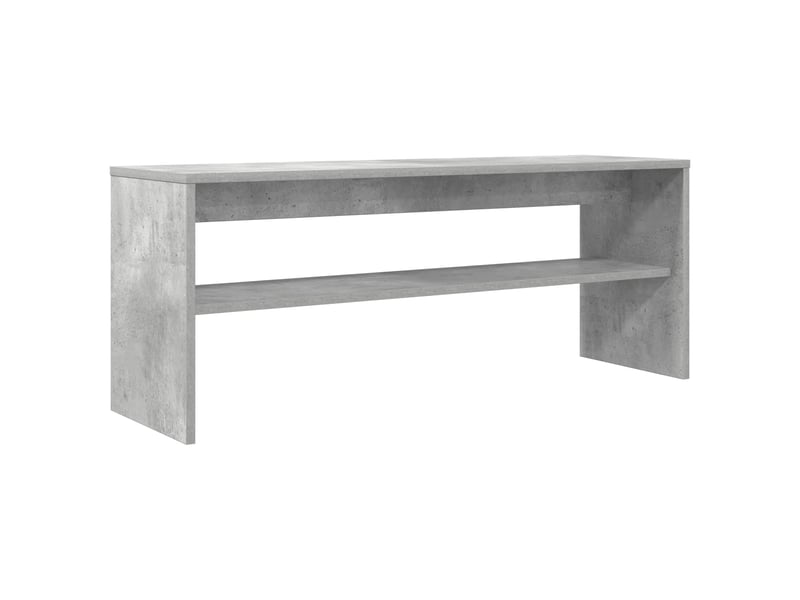  Meuble tv - banc tv - meuble de rangement 100 x 30 x 40 cm gris béton bois d'ingénierie  - Conforama A