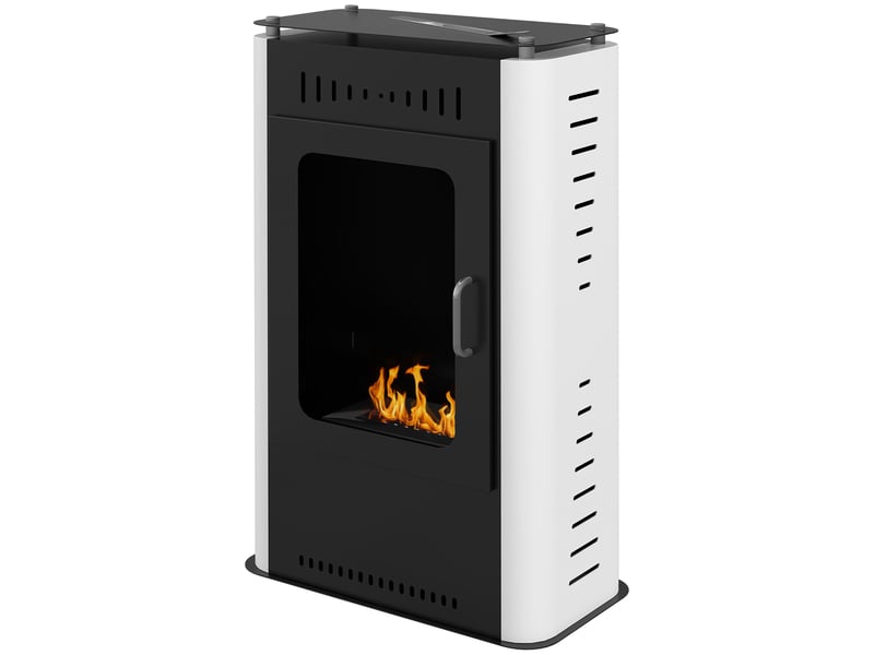 Cheminée bioéthanol sur pied noire, réservoir 1,2 l, combustion 3 h, 20 à 25 m² - Conforama B