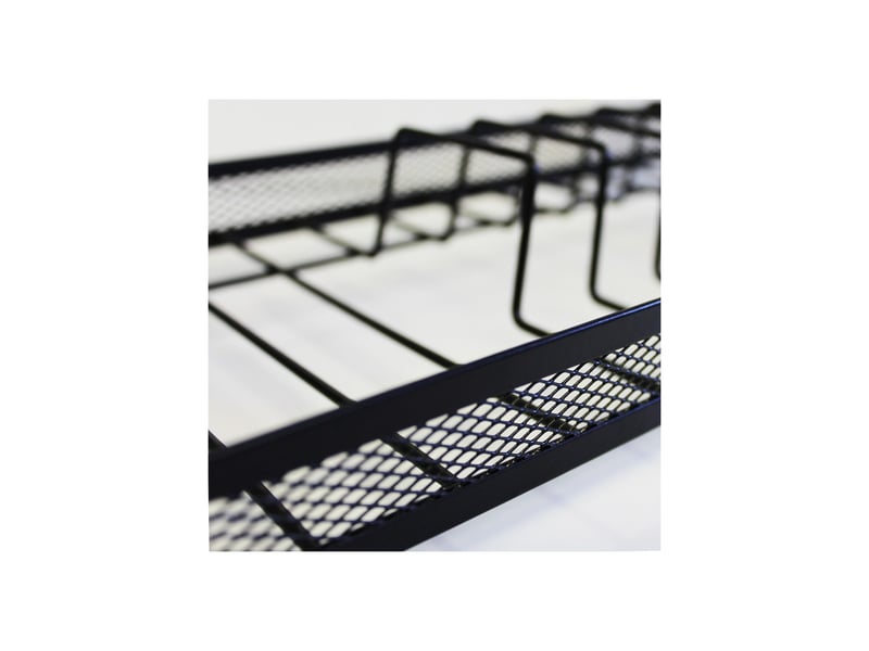 Egouttoir vaisselle en métal noir 50,5 x 19,5 x 10 cm 50877 - Conforama D