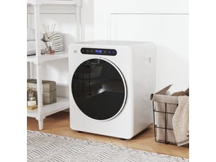 Mini sèche-linge blanc 3 kg, 6 programmes, 40-60 °c, compact, commande tactile