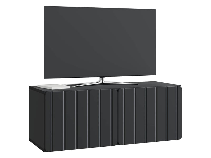  Meuble tv - banc tv - meuble de rangement mural 78,5 x 31 x 30 cm noir bois d'ingénierie  - Conforama C