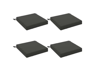 Lot de 4 coussins de siège, coussins d'assise soest 100 % polyester cf60136