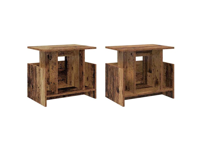  Meuble tv - banc tv - meuble de rangement 2 pcs bois ancien bois d'ingénierie  - Conforama A