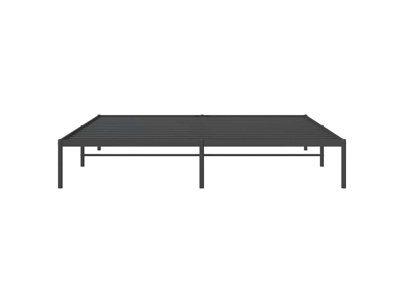  Lit double- lit adulte -  cadre de lit métal noir 180x200 cm  - Conforama D