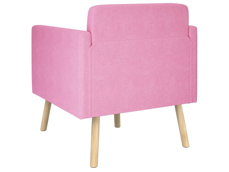 Vidaxl fauteuil d'appoint rose tissu - Conforama E