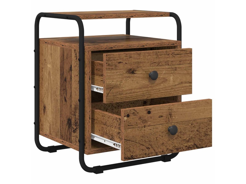  Table de chevet - cabinet de chevet - table de nuit bois ancien bois d'ingénierie  - Conforama B