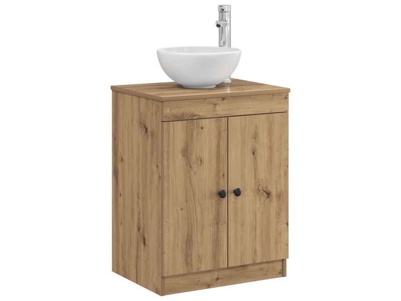  Armoire de salle de bain, meuble de rangement chêne artisanal 54x41x70 cm shl785  - Conforama C