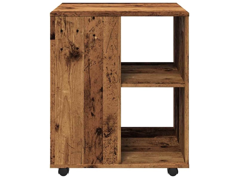  Armoire de rangement, armoire à roulettes vieux bois 60x53x72 cm bois d'ingénierie  - Conforama E