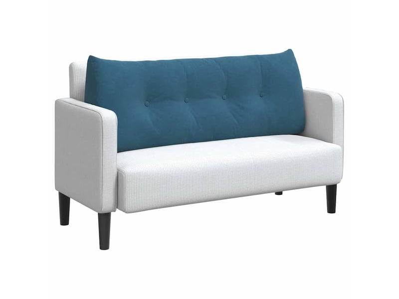  Coussin de dos, coussin de dossier bleu 120 x 24 x 50 cm velours cf54507  - Conforama C