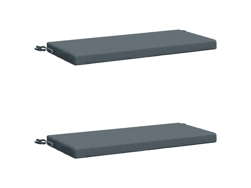  Lot de 2 coussins de banc, coussins d'assise soest 100 % polyester bleu cf57056  - Conforama A