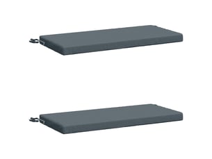 Lot de 2 coussins de banc, coussins d'assise soest 100 % polyester bleu cf57056