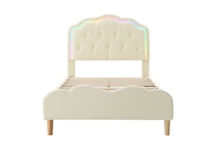 Lit cabane 90x200 cm SOGEU coloris blanc