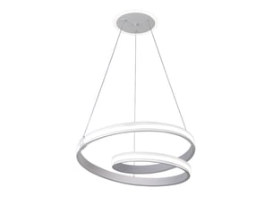 Fabrilamp luster, suspension, moderne, led, 129 w, 10920 lm, 3000-4000-6000 k, blanc, 50-123.5 x 54 x 54 cm