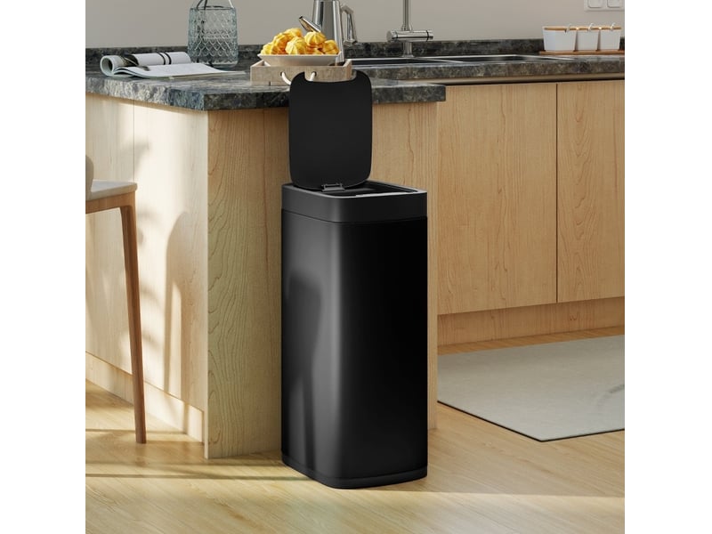  Poubelle de cuisine 50 l à capteur sans contact noire  - Conforama D