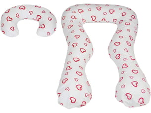 Ensemble coussins d'accouchement prepost natal pour les femmes coers rouges