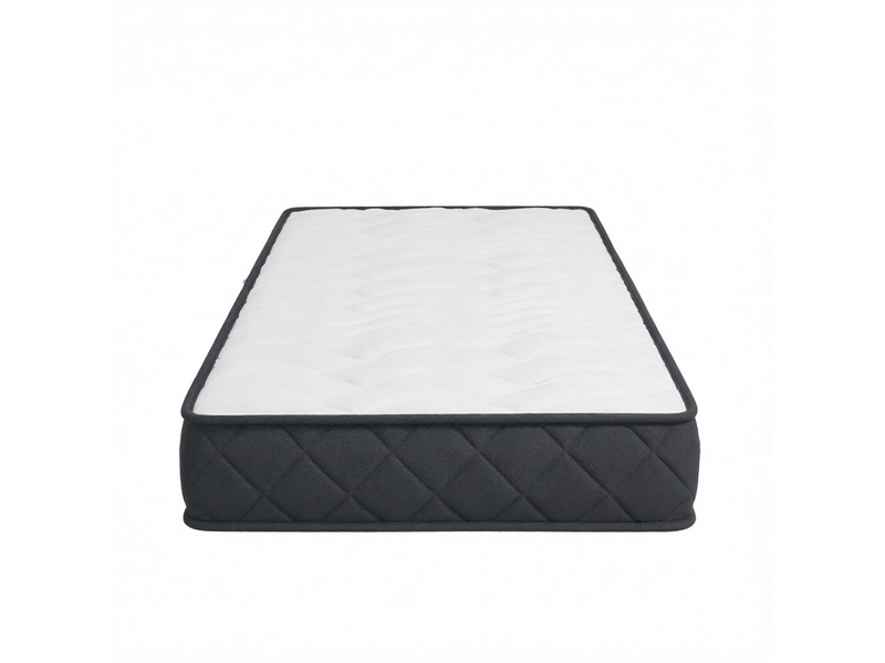  Matelas tcqpz une personne 90 x 190 cm 20 cm mousse à mémoire de forme blanc et gris  - Conforama A