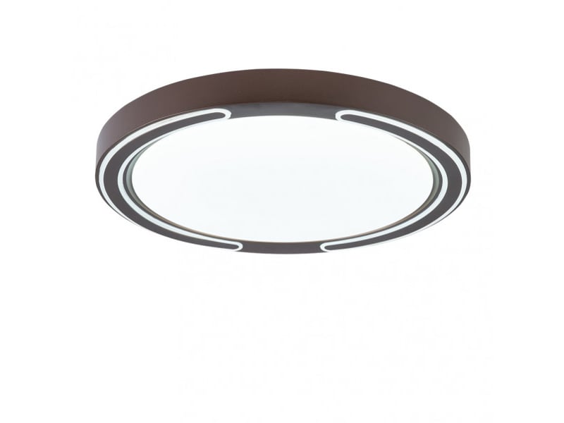  Plafonnier led fabrilamp asher marron 72 w 5616 lm 3000-4000-6500 k télécommande 6x50x50 cm 159585002 - Conforama E