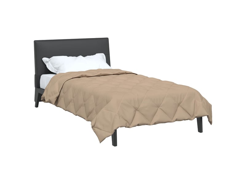 Duvet - couette complet toute l'année 155 x 220 cm 300 gsm taupe  - Conforama C