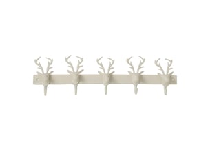 Patère murale cerf yasmine 60cm blanc