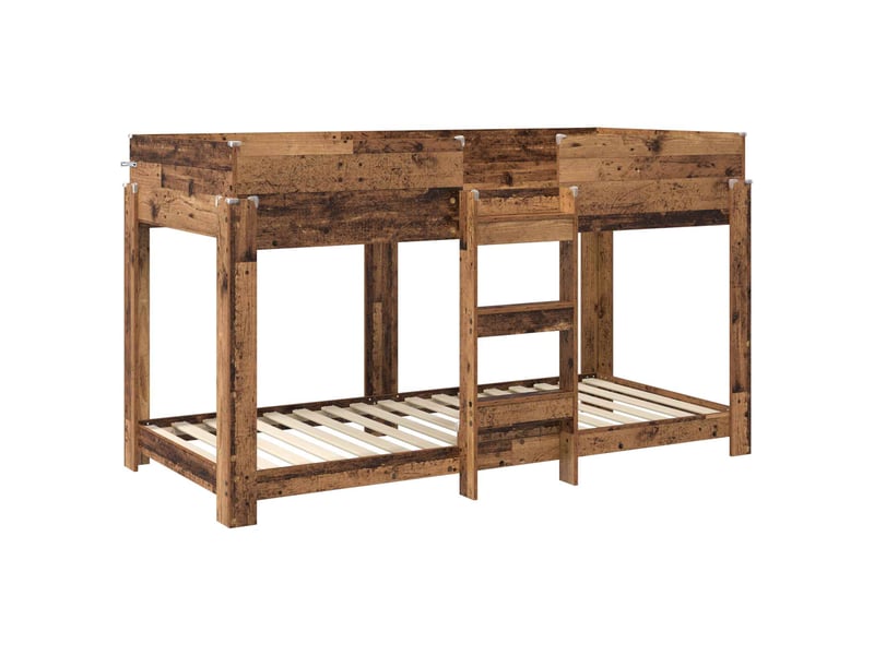 Lit superposé pour enfants - lit jeune bois ancien 90 x 190 cm - Conforama D
