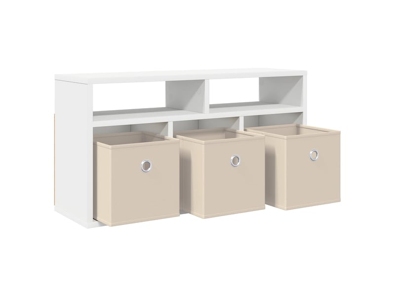  Meuble tv - basboard avec tiroir blanc 72 x 22,5 x 38 cm  - Conforama E
