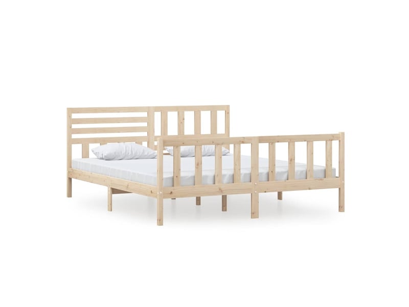 Lit double- lit adulte -  cadre de lit sans matelas bois massif  - Conforama A
