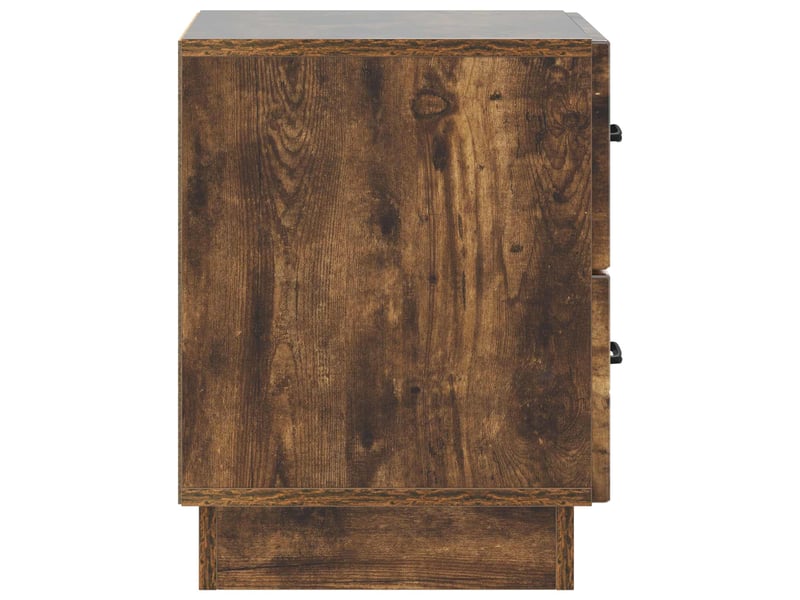 Table de chevet - cabinet de chevet - table de nuit avec tiroir chêne fumé 43 x 34,5 x 44,5 cm - Conforama E
