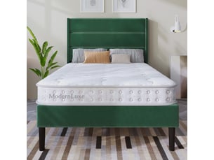 Matelas 90x200 cm <strong>OOIILLEE</strong>  <strong></strong> Ressorts ensachés + mousse soutien Medium épaisseur 15 cm