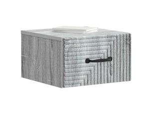 Table de chevet - cabinet de chevet - table de nuit mural sonoma gris 34,5 x 33 x 20 cm
