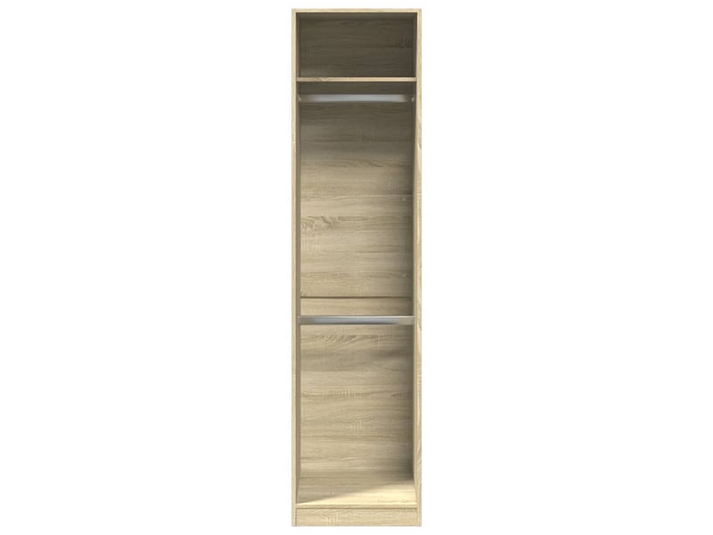  Garde-robe chambre, armoire de rangement chêne sonoma 50x50x200 cm bois d'ingénierie  - Conforama D