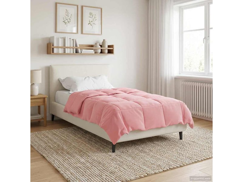  Duvet - couette complet toute l'année 155 x 200 cm 4 saisons rose  - Conforama B