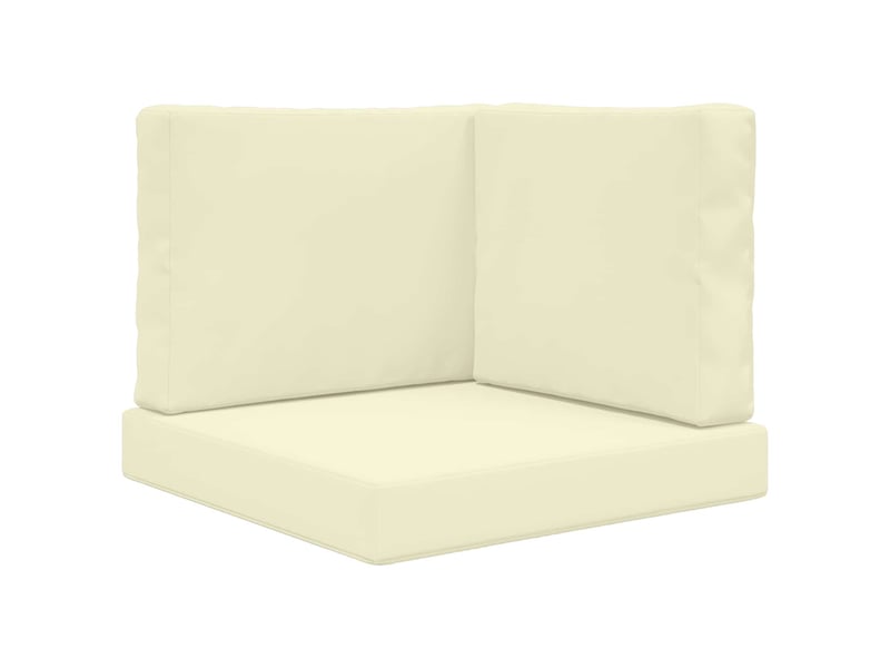 Coussin de canapé d'extérieur, coussin de chaise polyester crème 60 x 60 cm cf54074 - Conforama A