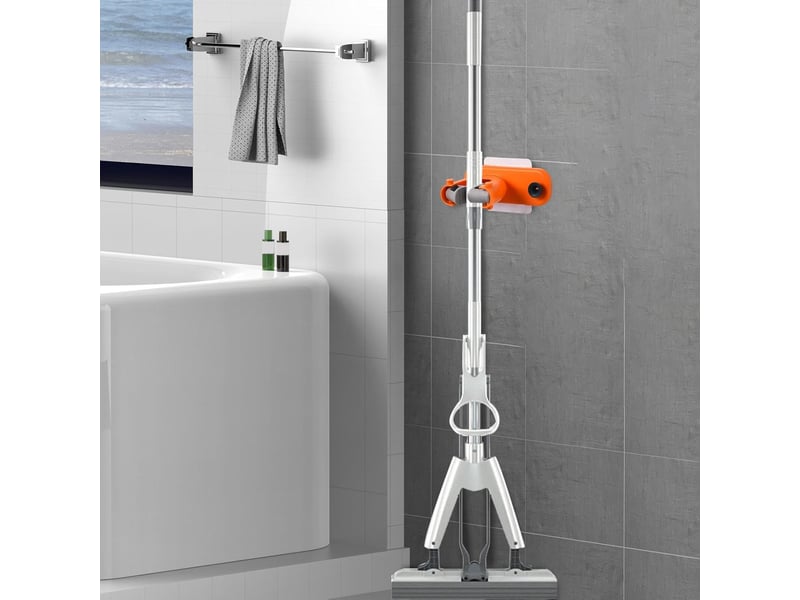  Adhésif mural pour support de vadrouille, pour organisateur de vadrouille sans perceuse, pince à cintre pour balai à linge, orange CSLJY-LIEN0002545CSLJY - Conforama B