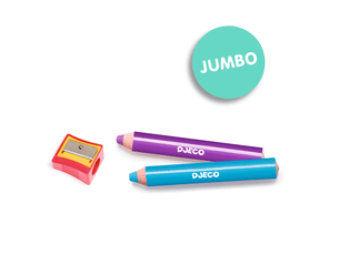 12 gros crayons gras - djeco